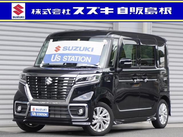 スペーシア　カスタム　カスタム　ＨＹＢＲＩＤ　ＧＳ　リアパーキ