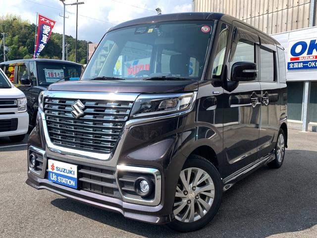 スペーシア　カスタム　カスタム　ＨＹＢＲＩＤ　ＧＳ　前後ブレー