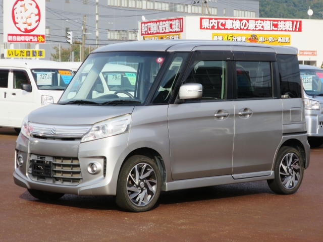 スペーシア　カスタム　４ＷＤ　ＴＳ両電動スライド　ＰＵＳＨ　オートＡＣ