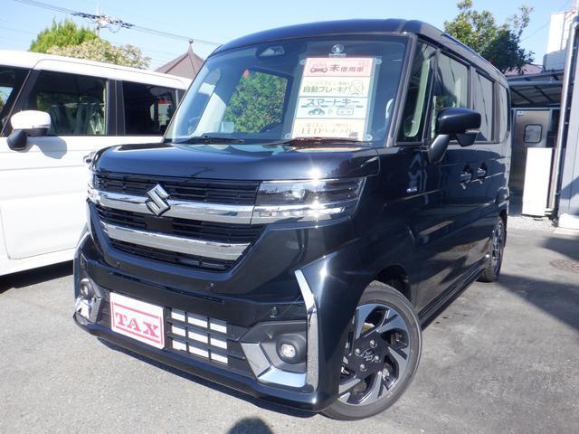 スペーシア　カスタム　ハイブリッドＸＳ　届出済未使用車　ソナー