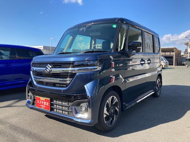 スペーシア　カスタム　ＨＹＢＲＩＤ　ＸＳ　９インチナビ・全方位