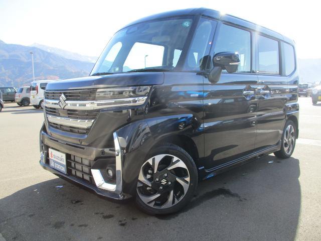 スペーシア　カスタム　４ＷＤ　ＨＹＢＲＩＤＸＳターボ４ＷＤ前後被害軽減