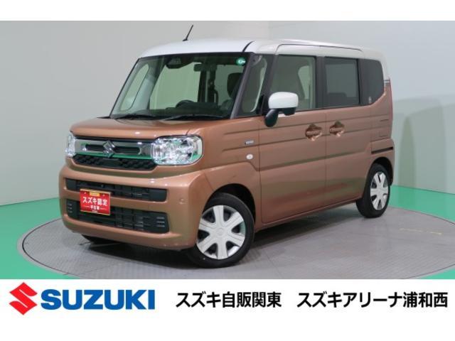 スペーシア　ＨＹＢＲＩＤ　Ｘ　全方位モニター付き純正
