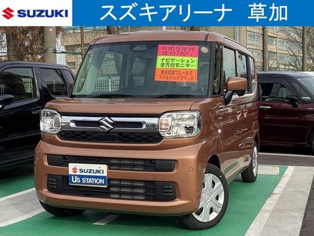 スペーシア　ＨＹＢＲＩＤ　Ｇ　低速時ＢＳ　全方位ナビ
