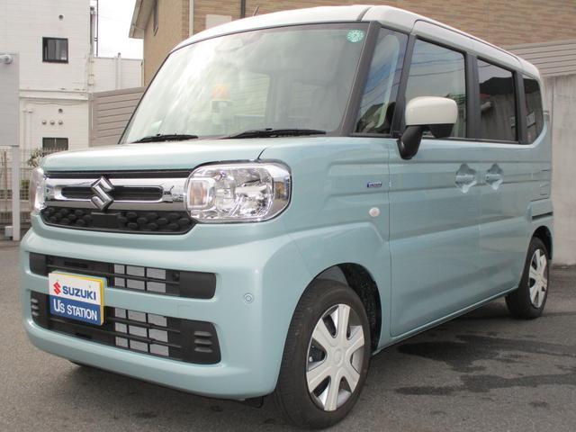 スペーシア　ＨＹＢＲＩＤ　Ｘ　電動スライドドア　前後