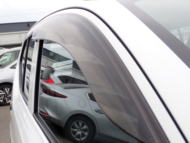 雨の日の換気に便利なドアバイザー付き！