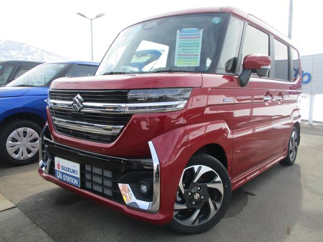 スペーシア　カスタム　４ＷＤ　ＨＹＢＲＩＤ　ＸＳターボ４ＷＤ前後被害軽