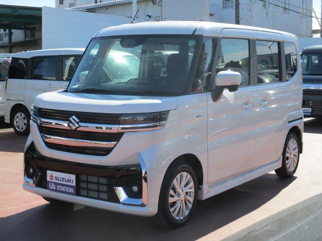 スペーシア　カスタム　カスタム　ＨＹＢＲＩＤ　ＧＳ　全方位モニ