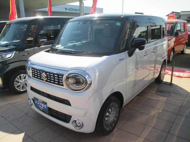 ワゴンＲ　スマイル　ＨＹＢＲＩＤ　Ｘ　純正９インチナビ　前後