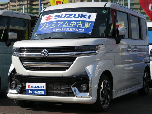 スペーシア　カスタム　カスタム　ＨＹＢＲＩＤ　ＸＳターボ　前後