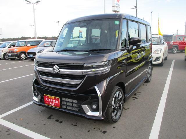 スペーシア　カスタム　カスタム　ＨＹＢＲＩＤ　ＸＳ　全方位モニ