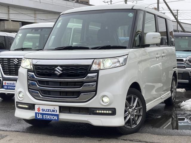 スペーシア　カスタムＺ　４ＷＤ　４ＷＤ　☆デュアルカメラブレーキサポート