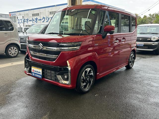 スペーシア　カスタム　ＨＹＢＲＩＤ　ＸＳ　全方位モニターナビ
