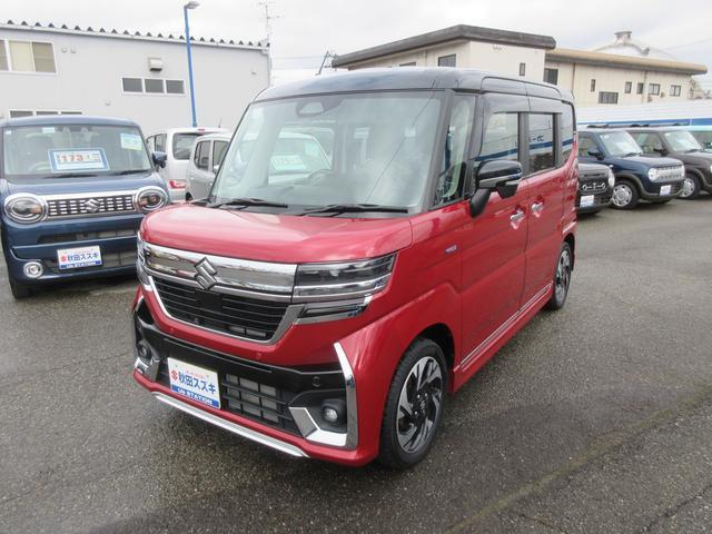 スペーシア　カスタム　４ＷＤ　ＨＹＢＲＩＤ　ＸＳ　４ＷＤ　ナビＴＶ　両