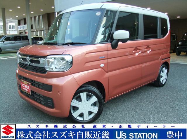 スペーシア　ＨＹＢＲＩＤ　Ｘ　レンタカーアップ／車検