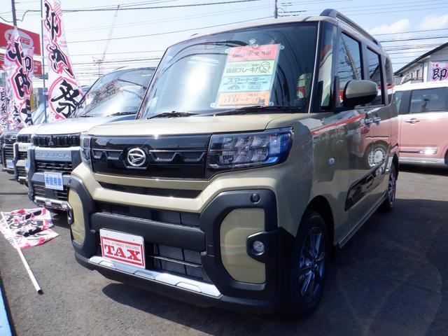 タント　ファンクロス　届出済未使用車　誤発進抑制
