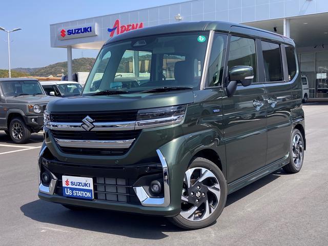 スペーシア　カスタム　ＨＹＢＲＩＤ　ＸＳ　全方位モニターナビ　