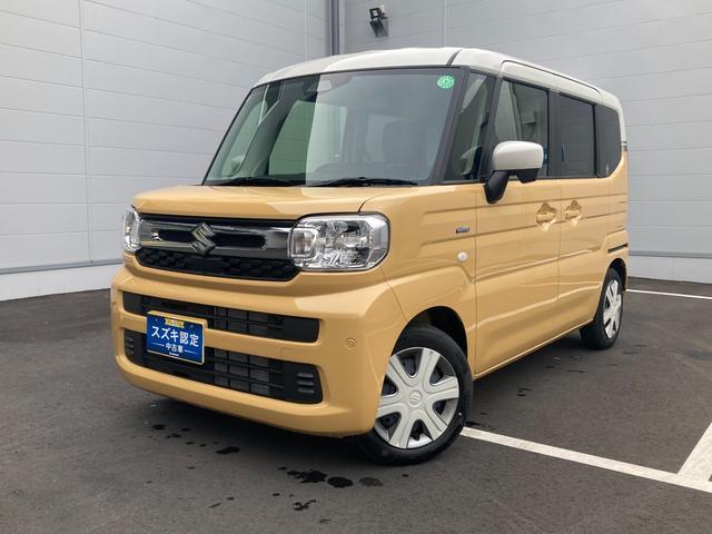 スペーシア　ＨＹＢＲＩＤ　Ｘ　衝突被害軽減ブレーキ後