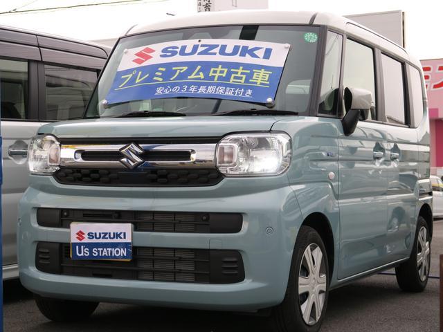 スペーシア　ＨＹＢＲＩＤ　Ｘ　純正９インチナビ　全方