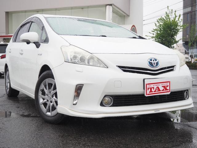 プリウス　アルファ　Ｇ　チューン　ブラック　禁煙車　純正ＳＤ