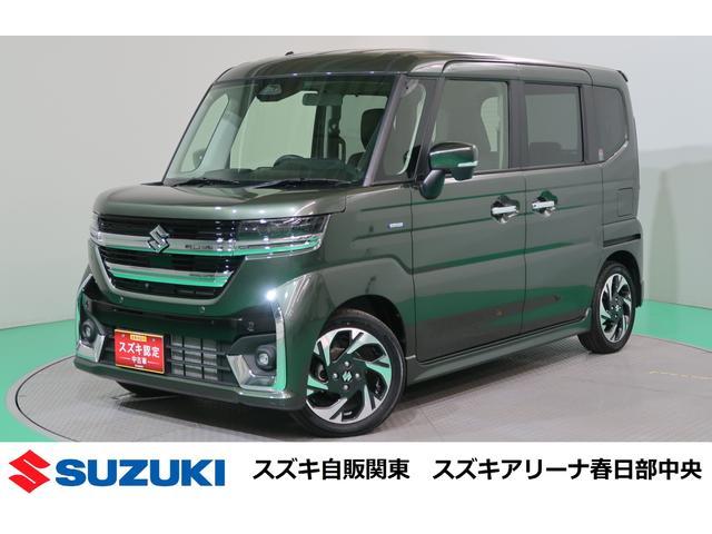 スペーシア　カスタム　ＨＹＢＲＩＤ　ＸＳ　全方位モニター付き純