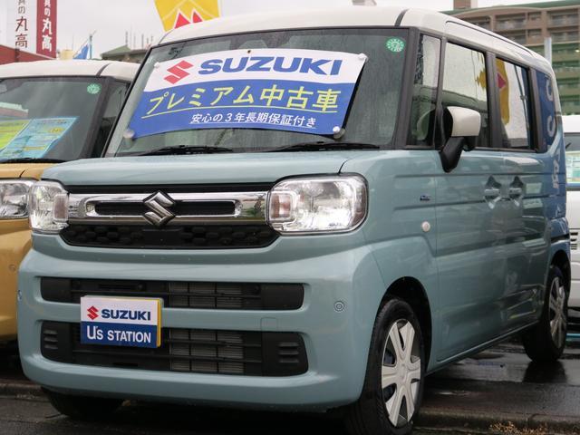 スペーシア　ＨＹＢＲＩＤ　Ｘ　純正９インチナビ　全方