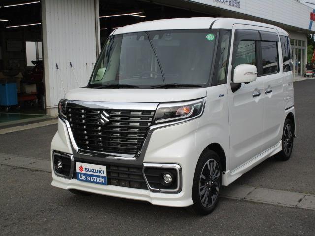 スペーシア　カスタム　カスタム　ＨＹＢＲＩＤ　ＸＳ　全方位モニ