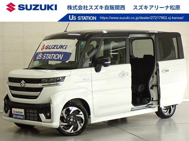 スペーシア　カスタム　カスタム　ＨＹＢＲＩＤ　ＸＳ　全方位モニ