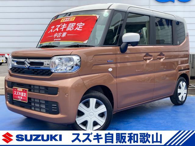 スペーシア　ＨＹＢＲＩＤ　Ｘ　　　デモカー使用車　前