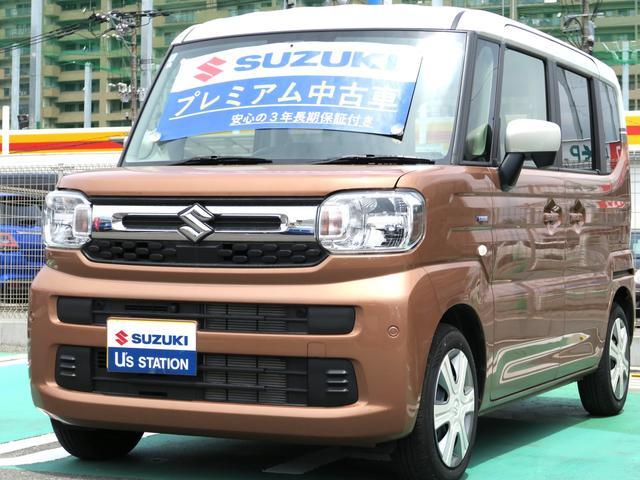 スペーシア　ＨＹＢＲＩＤ　Ｘ　純正９インチナビ　全方