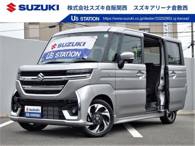 スペーシア　カスタム　４ＷＤ　カスタム　ＨＹＢＲＩＤ　ＸＳ　全方位ナビ