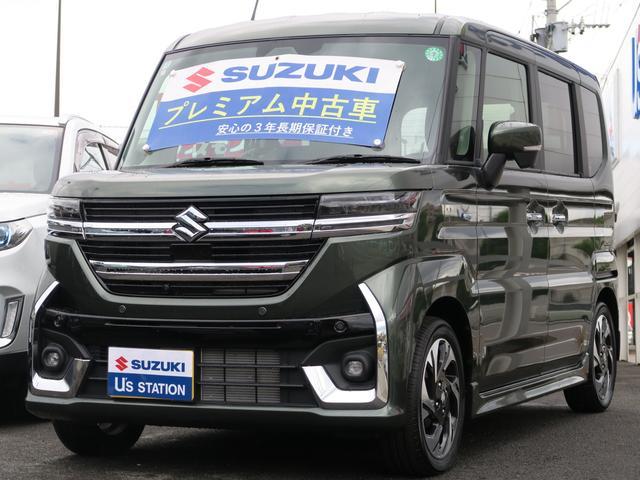 スペーシア　カスタム　カスタム　ＨＹＢＲＩＤ　ＸＳ　純正ナビ　