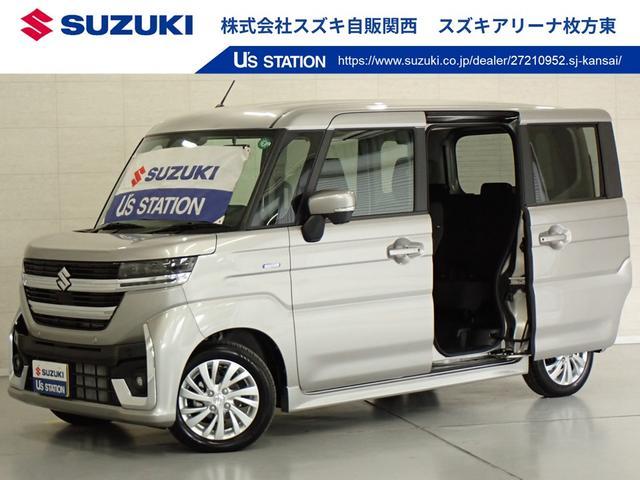 スペーシア　カスタム　カスタム　ＨＹＢＲＩＤ　ＧＳ　全方位ナビ
