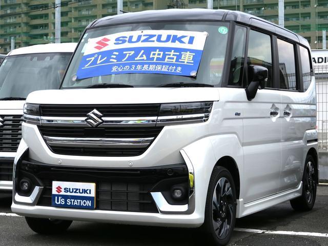 スペーシア　カスタム　４ＷＤ(スズキ) カスタム　ＨＹＢＲＩＤ　ＸＳターボ　ナビ 中古車画像
