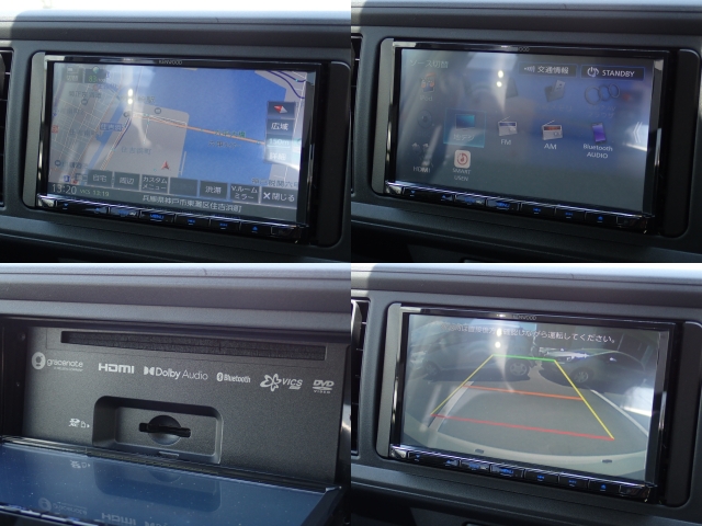 メモリーナビは多機能ながら使いやすいモデルをチョイスしております。地図画面も見易く、情報量も豊富です。バックカメラ付き。