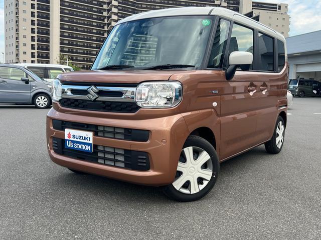 スペーシア(スズキ) ＨＹＢＲＩＤ　Ｘ　全方位モニター付きナビ 中古車画像