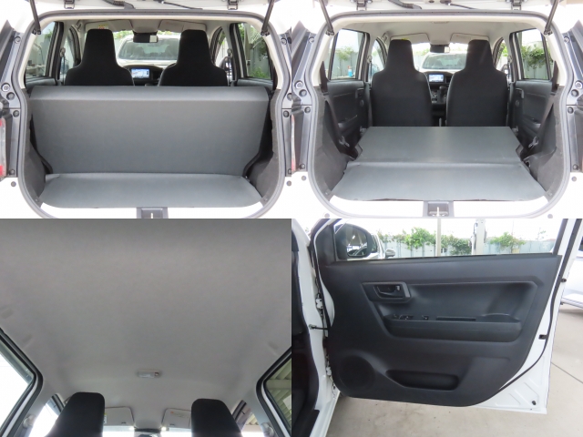 シートを倒せば、ラゲッジスペースがこんなにも広くなりますよ♪