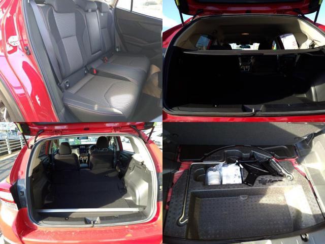 荷室は大きくリヤシートも倒すことができ更に大きな荷物も積んで移動も可能です★