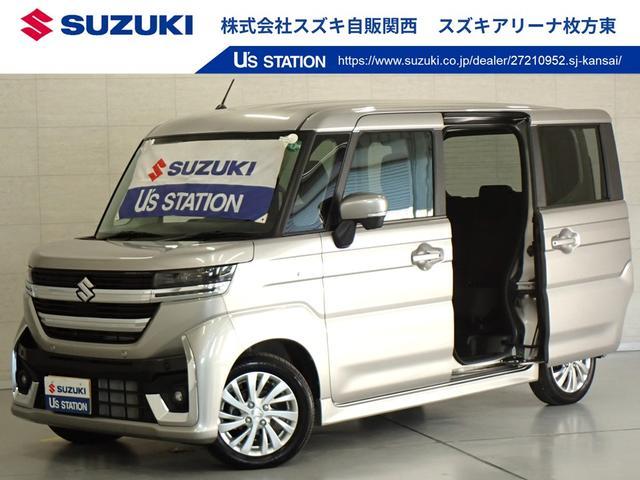 スペーシア　カスタム(スズキ) カスタム　ＨＹＢＲＩＤ　ＧＳ　全方位モニ 中古車画像
