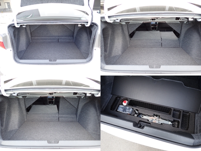 後部座席背もたれは分離しているので、別々に倒す事が可能です♪荷物の量に応じてアレンジ出来るので、嬉しいですね！