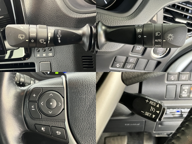 【装備】ハンドルも擦れも少なく、綺麗です。クルーズコントロールも装備されていますのでアクセルを離しても一定速度で走行ができます☆