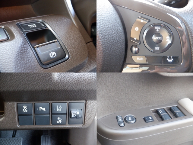 クルーズコントロールを装備していますので、高速道路などでアクセルペダルを踏まずに車速を一定に保つことが可能です