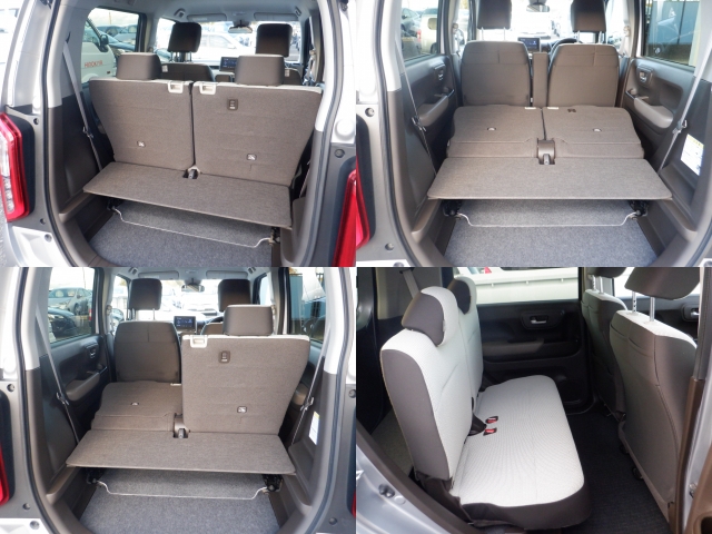 シートを倒せば、ラゲッジスペースがこんなにも広くなりますよ♪