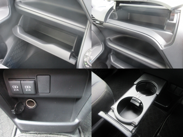 各収納ドリンクホルダーアクセサリーソケット付きです。