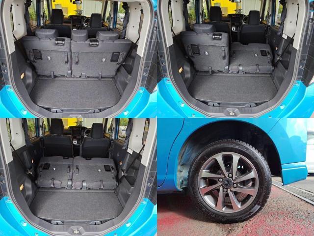 便利な５ドア、チョット大き目の買い物をしたとき、リアシートをアレンジすることでたっぷりとした荷物空間が出来ます。