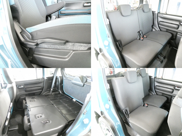 片側ずつ倒す事ももちろん可能で、人とお荷物が同時に車載可能です