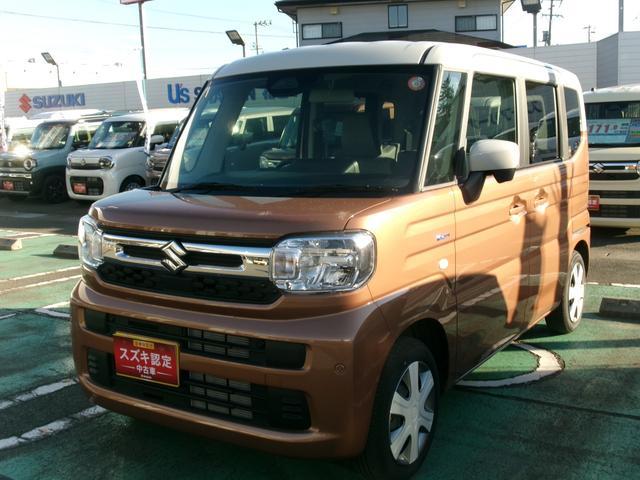 スペーシア　４ＷＤ(スズキ) ＨＹＢＲＩＤ　Ｘ　４ＷＤ　ＣＶＴ　衝突被 中古車画像