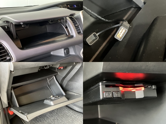 �O���[�u�{�b�N�X���ɂ�ETC�ԍڊ���X�}�[�g�ɔz�u�BUSB�ڑ��|�[�g�������Ă���A�X�}�[�g�t�H���̏[�d��O���@��̐ڑ����X���[�Y�ł��B���p�I�Ȏ��[�X�y�[�X�������A�ԓ����X�b�L���ۂĂ܂�