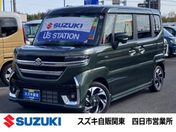 スズキ スペーシア　カスタム ＨＹＢＲＩＤ　ＸＳターボ　全方位モニター