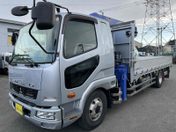 三菱ふそう ファイター ３段クレーン付アルミブロック平ボディー